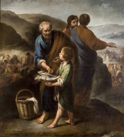 Miracle of the Loaves and Fishes by Juan de Espinal